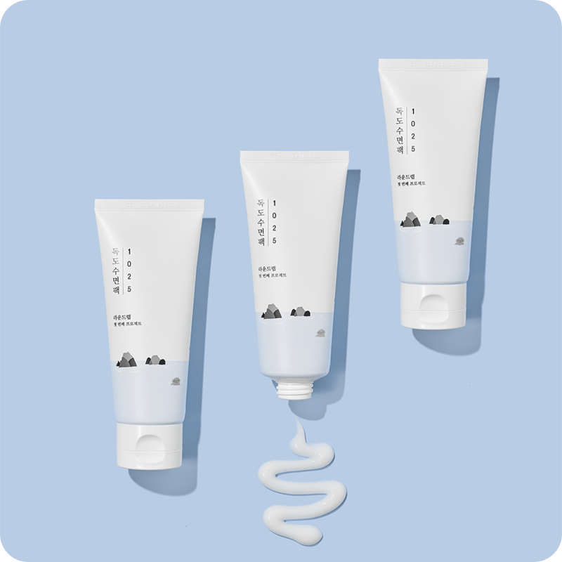 Round Lab 1025 Dokdo Sleeping Pack 100ml professional product photo ready to upload to shopify