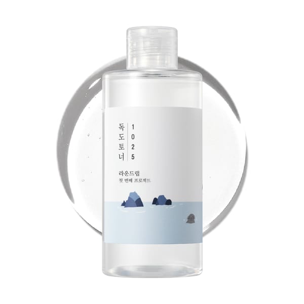 Round Lab 1025 DOKDO TONER 500ml professional product photo ready to upload to shopify