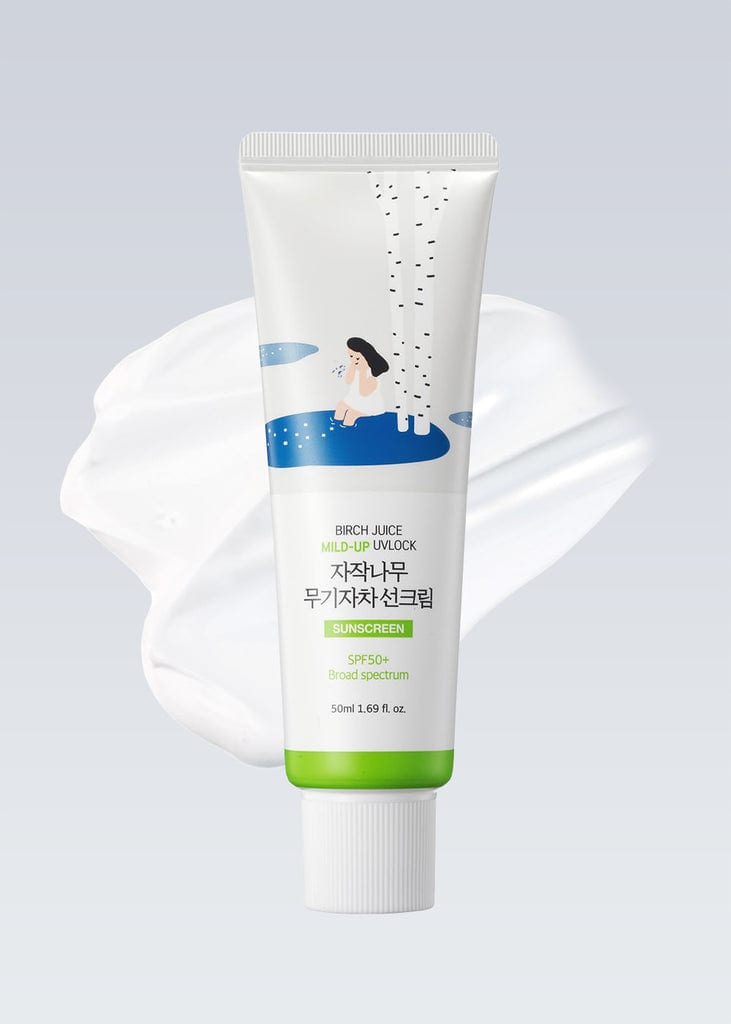 Round Lab Birch Juice Mild-Up UVLOCK 50ml professional product photo ready to upload to shopify