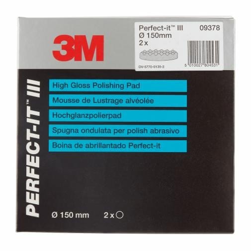 3M Perfect-It™ High Gloss Polishing Pad Black X2 professional product photo ready to upload to shopify