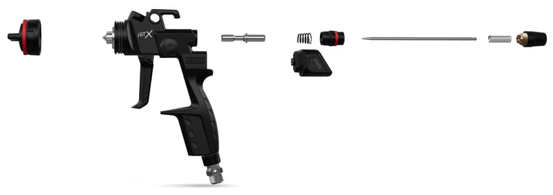 SATA Jet X HVLP 1.3 professional product photo ready to upload to shopify