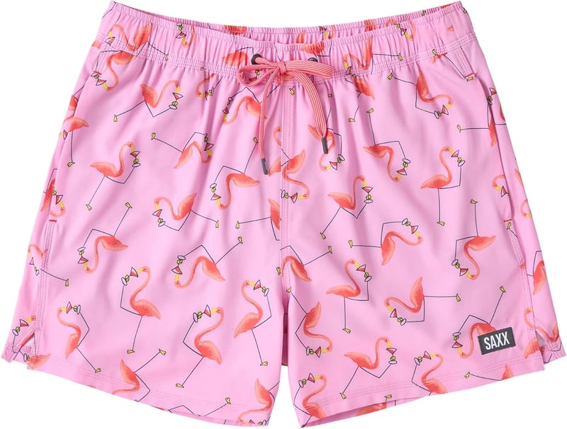 SAXX Men's Oh Buoy 2N1 Swim Shorts in Pink professional product photo ready to upload to shopify