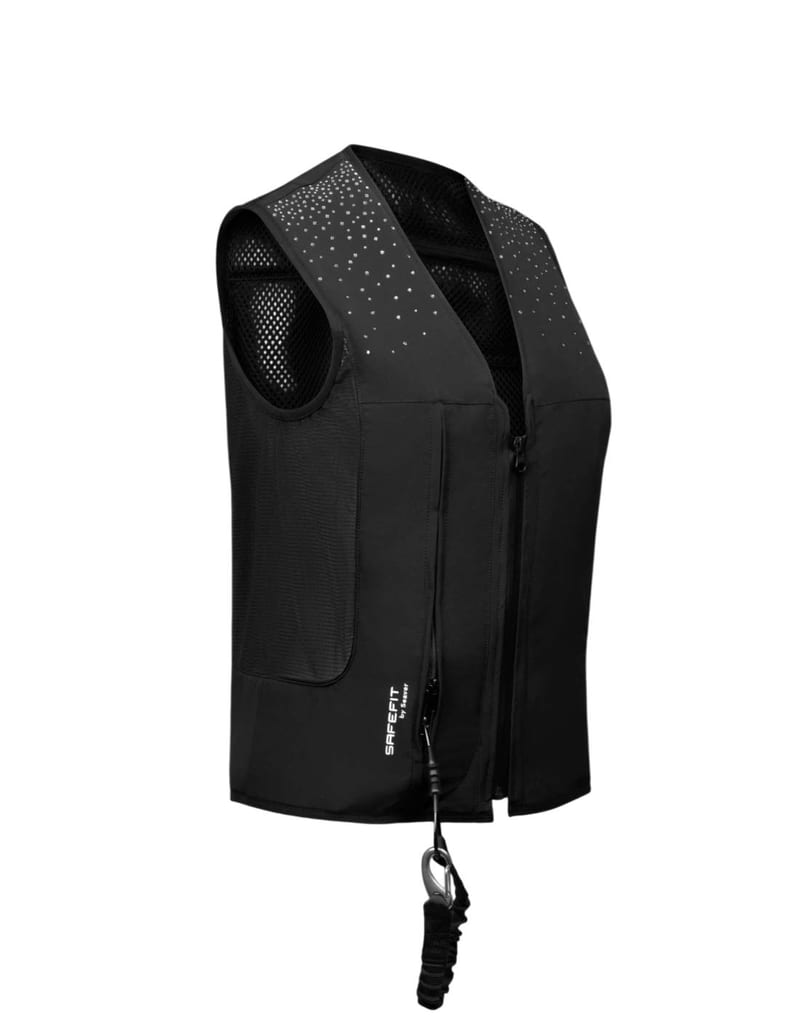 Seaver Safefit Airbag Vest - Black professional product photo ready to upload to shopify