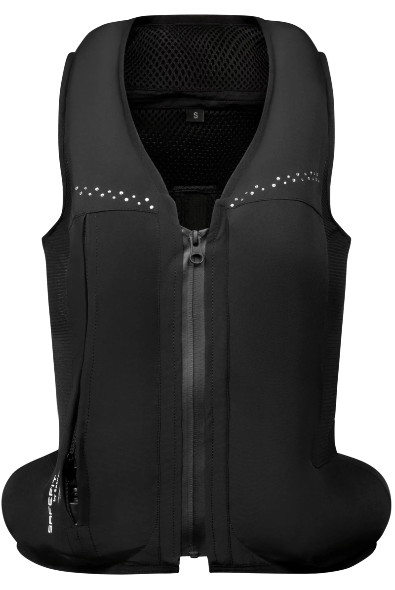 Seaver Safefit Airbag Vest - Black professional product photo ready to upload to shopify