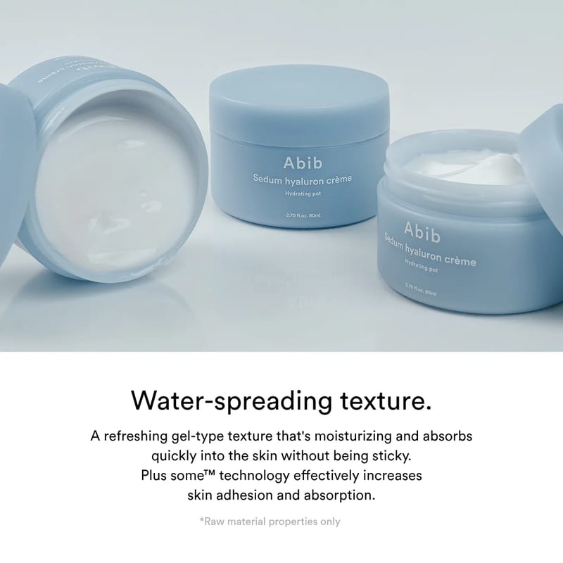 SEDUM HYALURON CRÈME HYDRATING POT 80ml professional product photo ready to upload to shopify