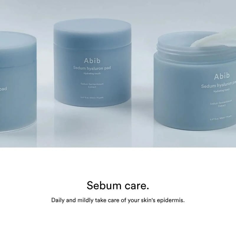 SEDUM Hyaluron Pad Hydrating Touch 165ml / 75pads professional product photo ready to upload to shopify