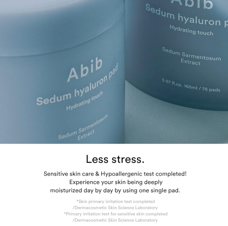 SEDUM Hyaluron Pad Hydrating Touch 165ml / 75pads professional product photo ready to upload to shopify