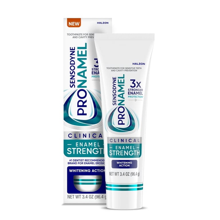 Sensodyne Toothpaste Enamel Whitening 3.4 oz professional product photo ready to upload to shopify