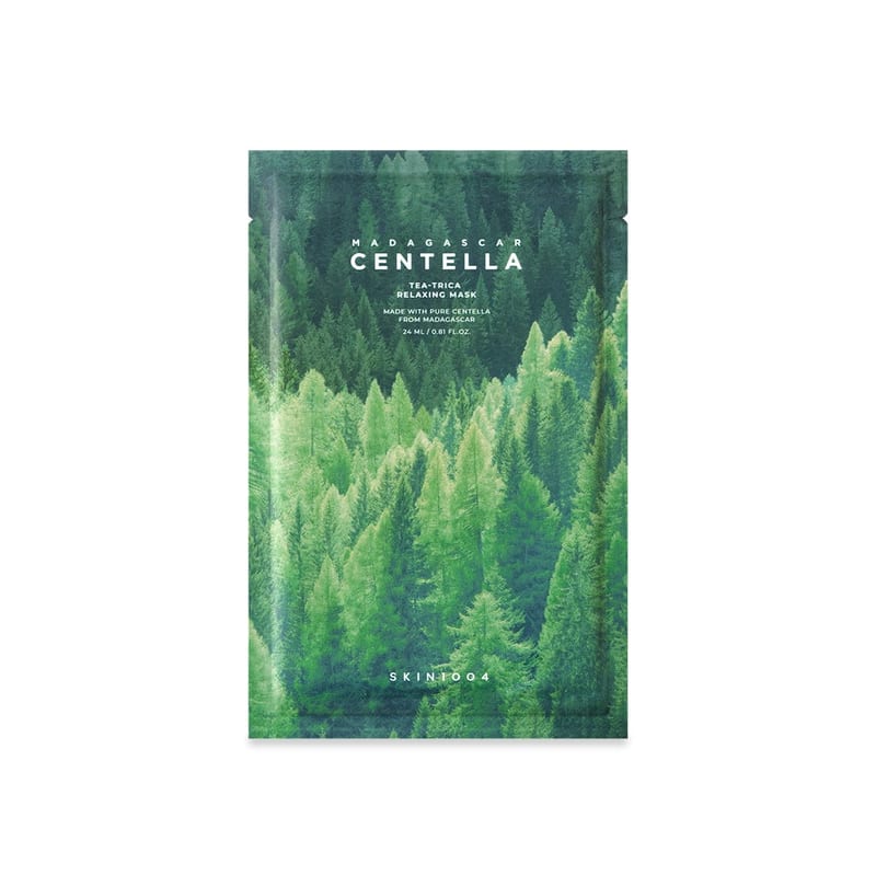 Skin1004 Madagascar Centella Tea-Trica Relaxing Mask 24ml professional product photo ready to upload to shopify