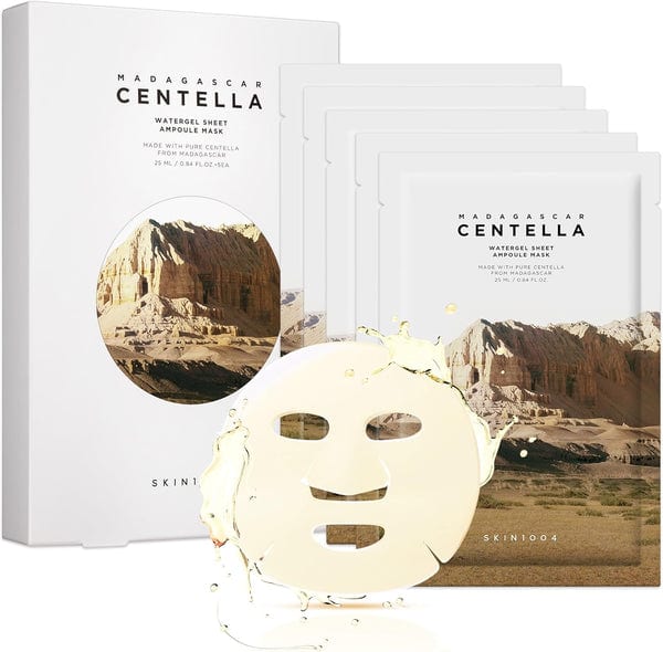 Skin1004 Madagascar Centella Watergel Sheet Ampoule Mask professional product photo ready to upload to shopify