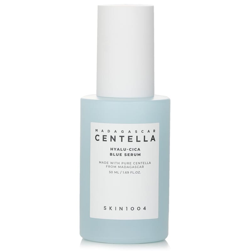 Skin1004 Madagascar Centella Hyalu-Cica Blue Serum 50ml professional product photo ready to upload to shopify