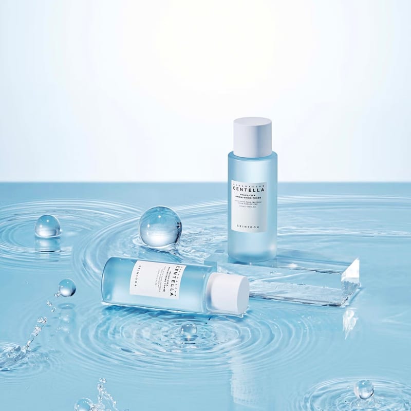 Skin1004 Madagascar Centella Hyalu-Cica Brightening Toner 210ml professional product photo ready to upload to shopify
