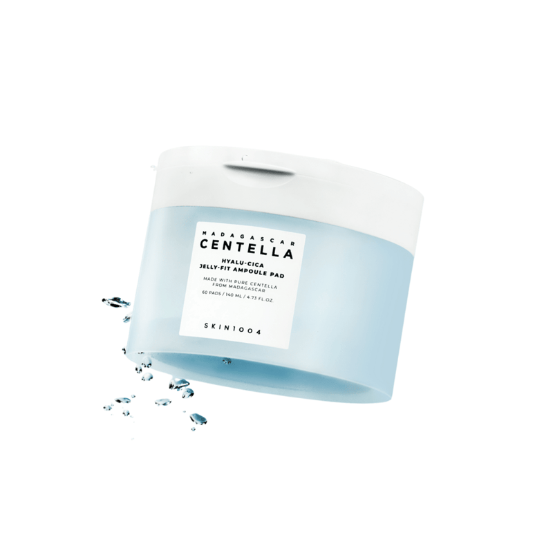 Skin1004 Madagascar Centella Hyalu-Cica Jelly-Fit Ampoule Pad 60pads professional product photo ready to upload to shopify