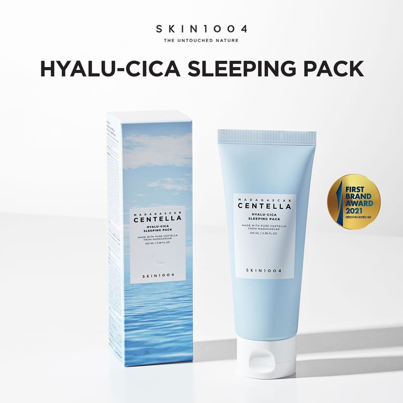 Skin1004 Madagascar Centella Hyalu-Cica Sleeping Pack 100ml professional product photo ready to upload to shopify