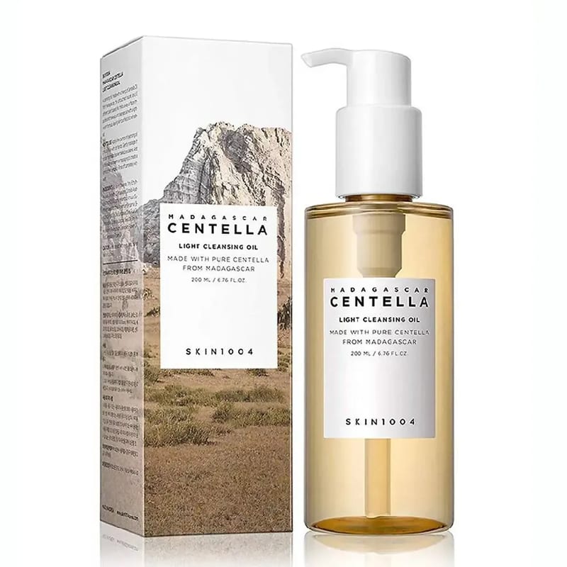 Skin1004 Madagascar Centella Light Cleansing Oil 200ml professional product photo ready to upload to shopify