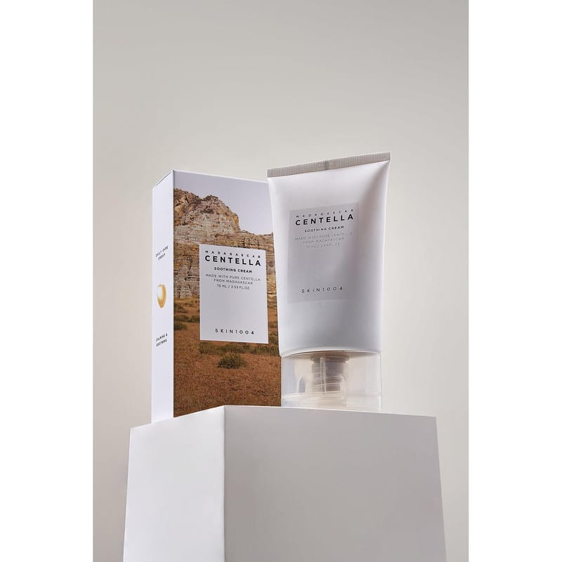 Skin1004 Madagascar Centella Soothing Cream 75ml professional product photo ready to upload to shopify