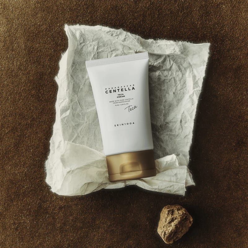 Skin1004 Madagascar Centella Teca Cream 75ml professional product photo ready to upload to shopify