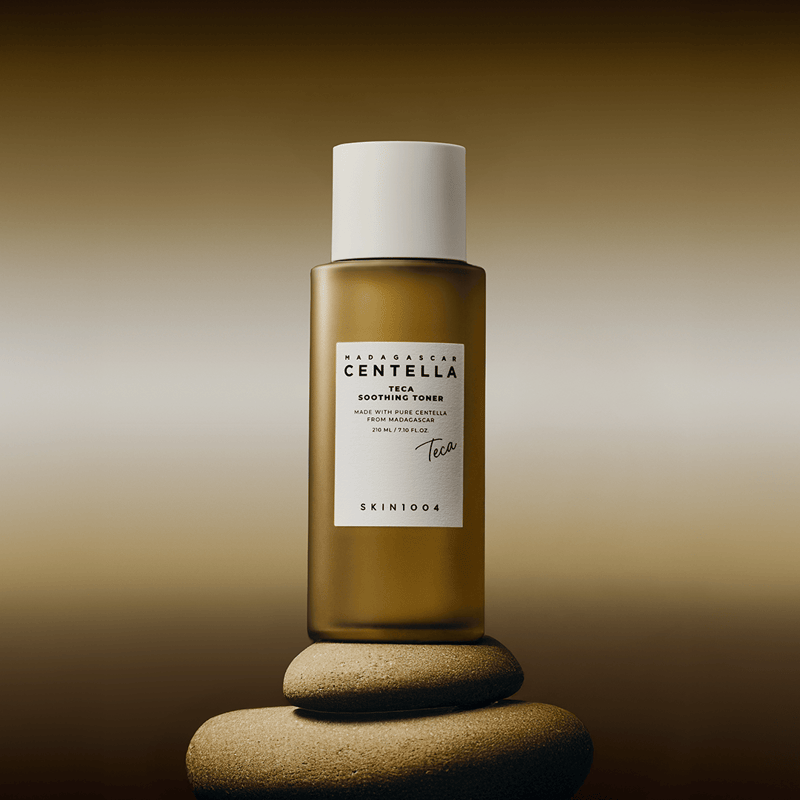 Skin1004 Madagascar Centella Teca Soothing Toner 210ml professional product photo ready to upload to shopify