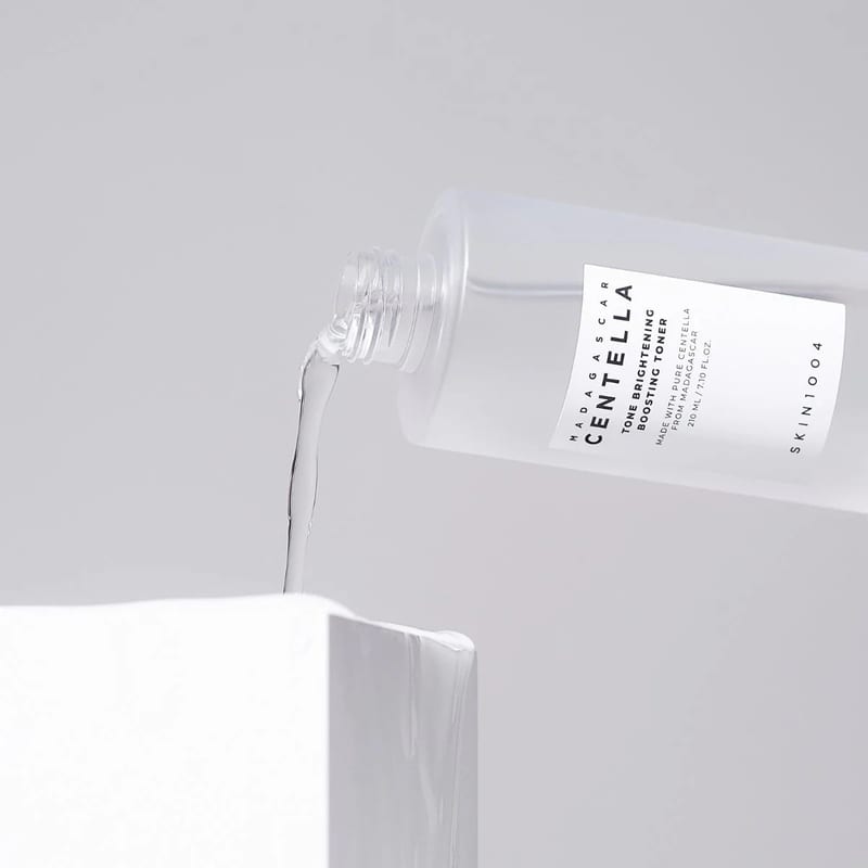 Skin1004 Madagascar Centella Tone Brightening Boosting Toner 210ml professional product photo ready to upload to shopify