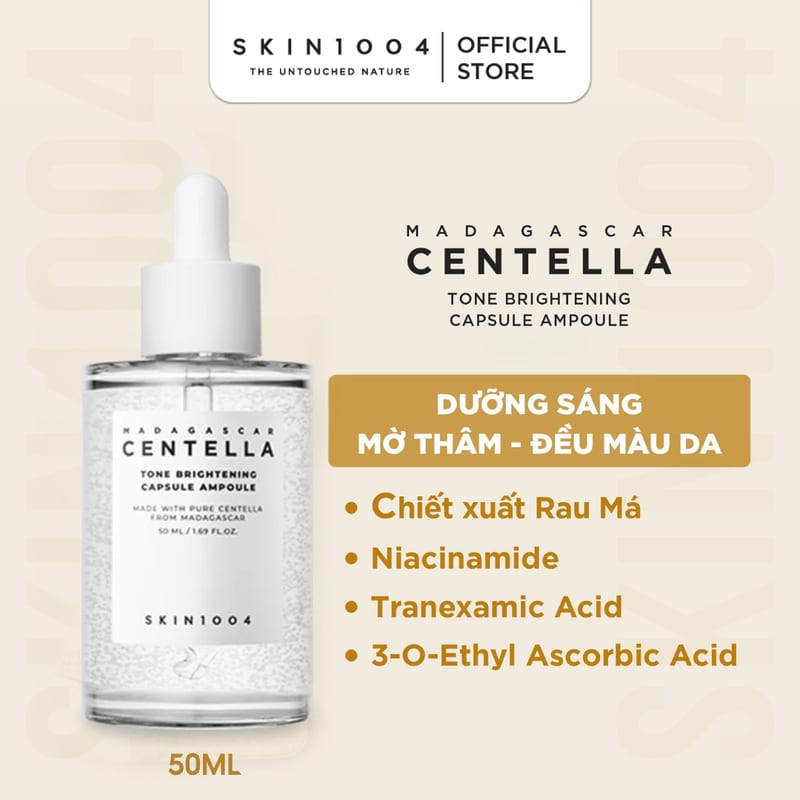 Skin1004 Madagascar Centella Tone Brightening Capsule Ampoule 100ml professional product photo ready to upload to shopify