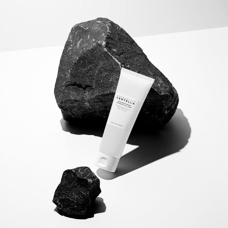 Skin1004 Madagascar Centella Tone Brightening Cleansing Gel Foam 125ml professional product photo ready to upload to shopify