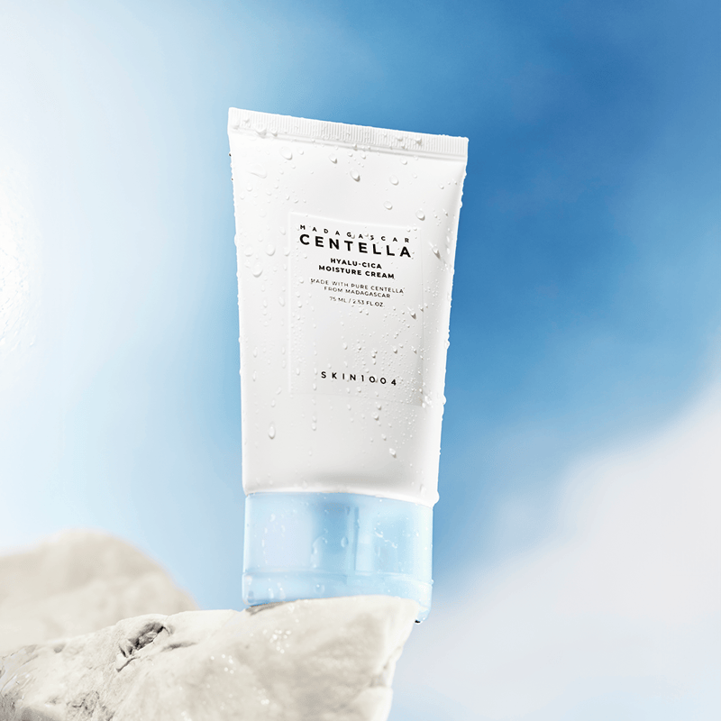 Skin1004 Madagascar Hyalu-cica Moisture Cream 75ml professional product photo ready to upload to shopify