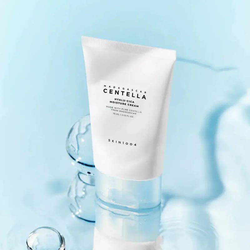 Skin1004 Madagascar Hyalu-cica Moisture Cream 75ml professional product photo ready to upload to shopify