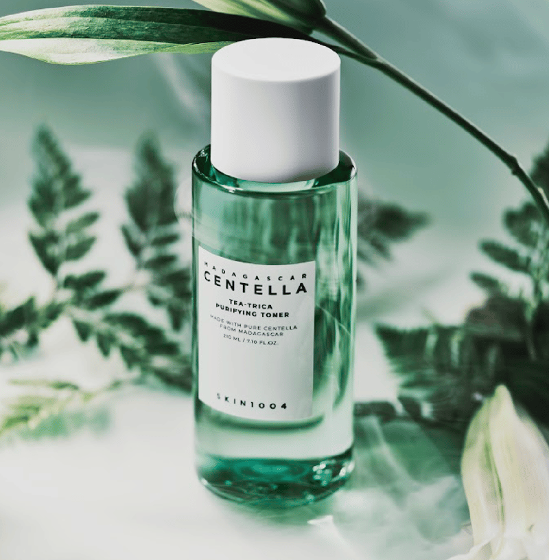 Skin1004 Madagascar Centella Tea-Trica Purifying Toner 210ml professional product photo ready to upload to shopify