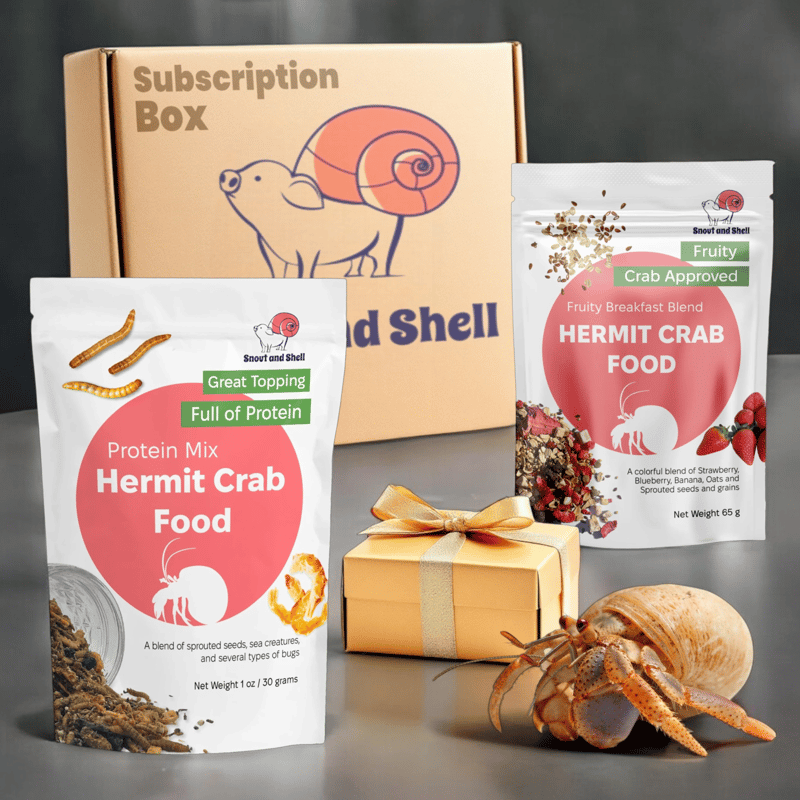 Snout and Shell Hermit Crab Food - Protein Mix professional product photo ready to upload to shopify