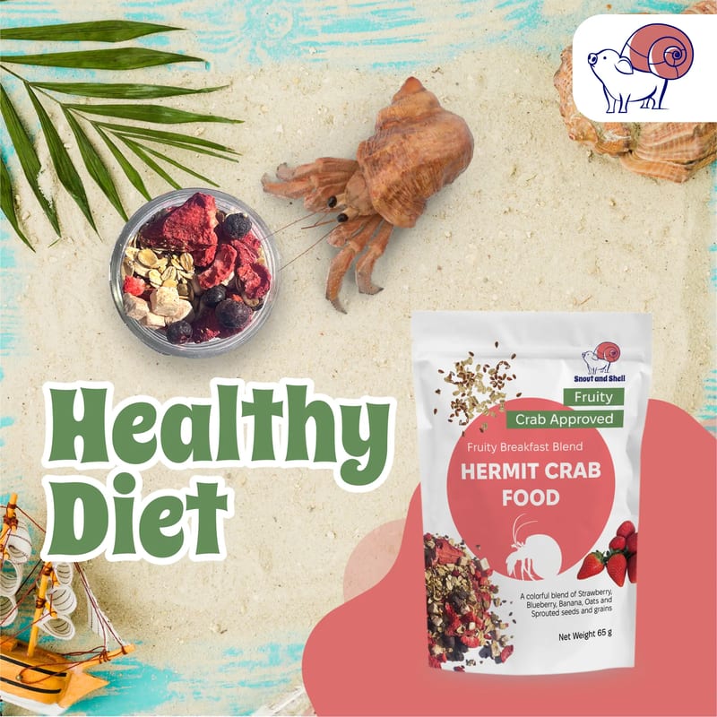Snout and Shell Hermit Crab Food - Protein Mix professional product photo ready to upload to shopify
