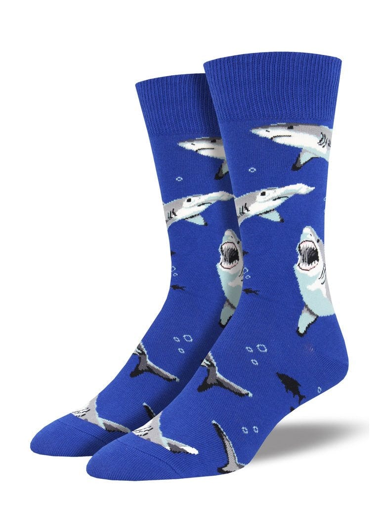 Socksmith Just Fishin' Blue professional product photo ready to upload to shopify