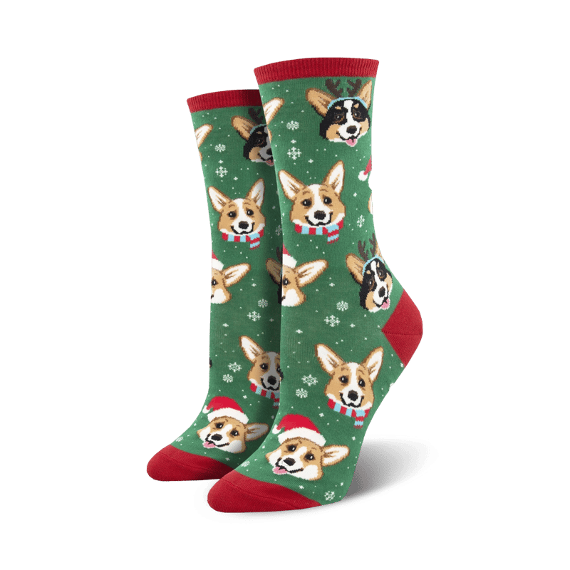 Socksmith Merry Slothmas Blue Heather professional product photo ready to upload to shopify