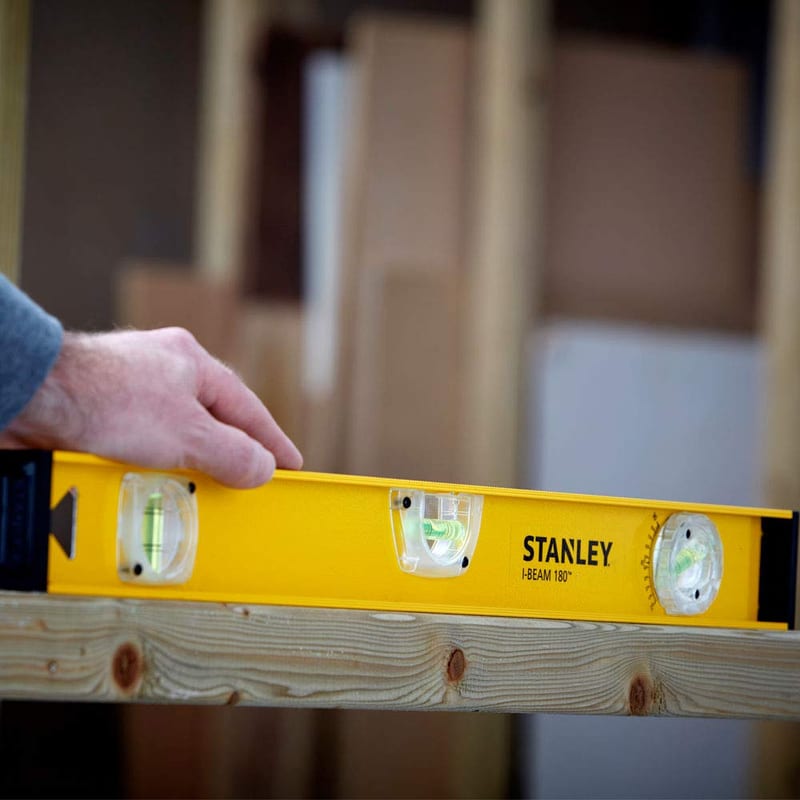 STANLEY LEVEL I-BEAM 180 professional product photo ready to upload to shopify