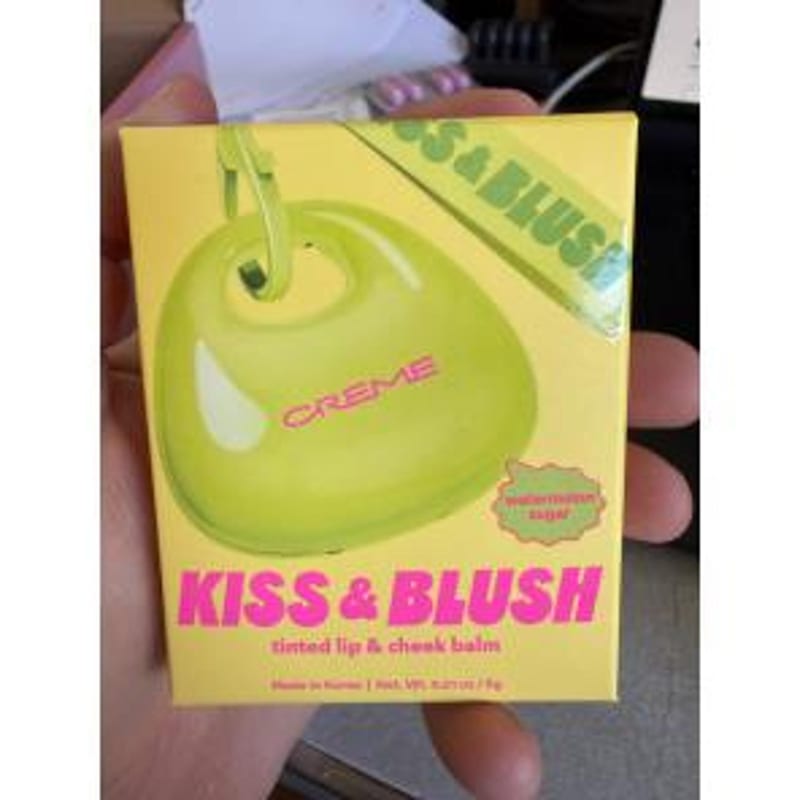 The Creme Shop ORIGINAL Kiss&Blush Balm Watermelon Sugar professional product photo ready to upload to shopify