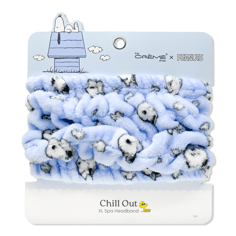 The Creme Shop PEANUTS XL Plush Headband professional product photo ready to upload to shopify