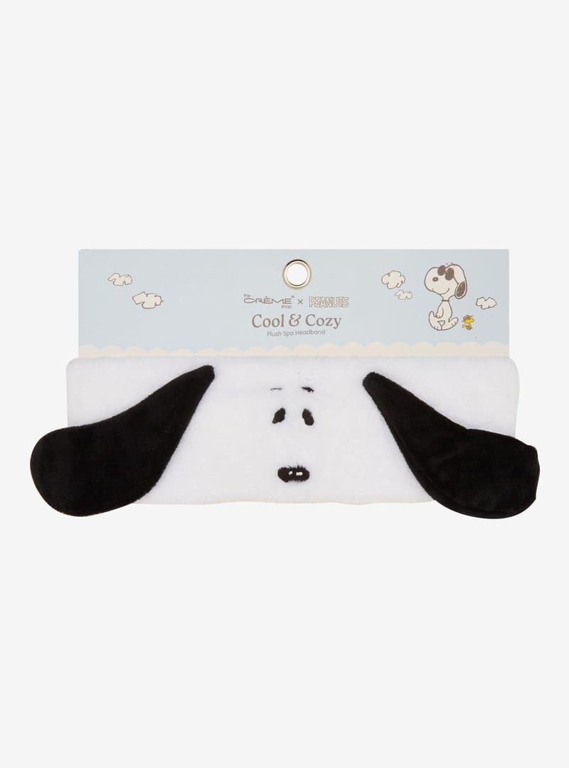 The Creme Shop PEANUTS XL Plush Headband professional product photo ready to upload to shopify