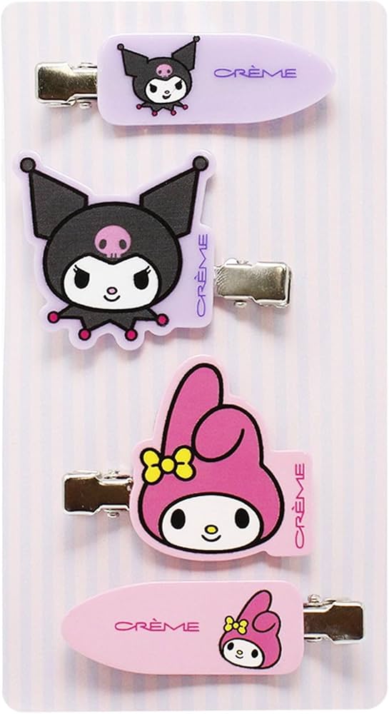 Sanrio Hello Kitty Crease-free Hair Clip (4PC) professional product photo ready to upload to shopify