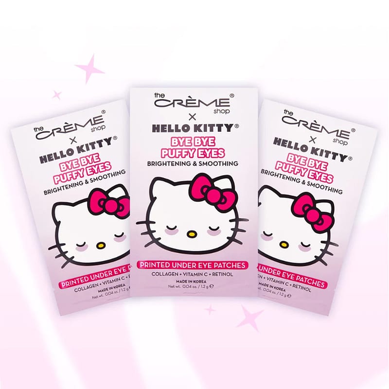 The Creme Shop Sanrio Hello Kitty Hydrogel Under Eye Patches - Apple of My Eye professional product photo ready to upload to shopify