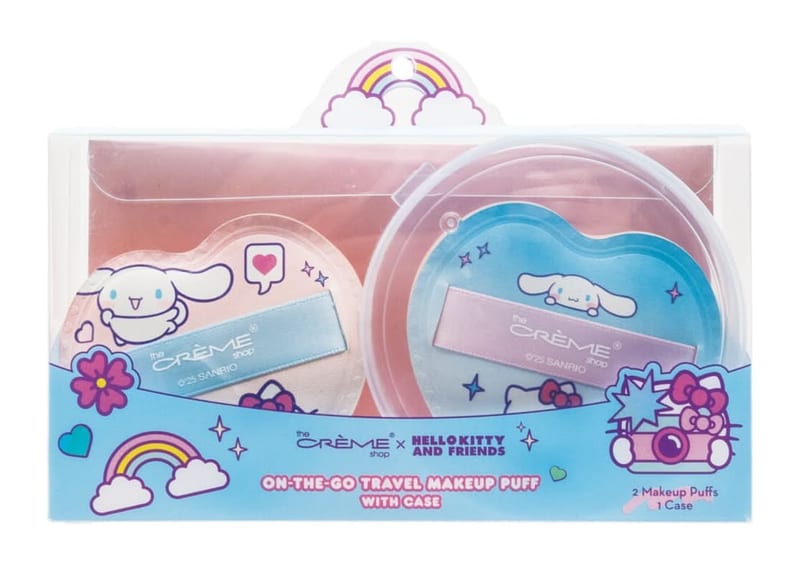 SANRIO Hello Kitty Makeup Puff Duo with Case professional product photo ready to upload to shopify