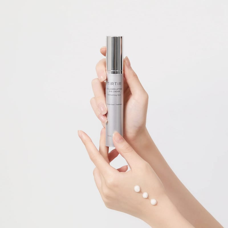TIRTIR Collagen Lifting Eye Cream 15ml professional product photo ready to upload to shopify