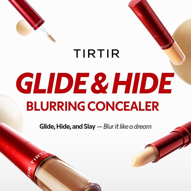 TIRTIR Glide & Hide Blurring Concealer 8.7 N professional product photo ready to upload to shopify