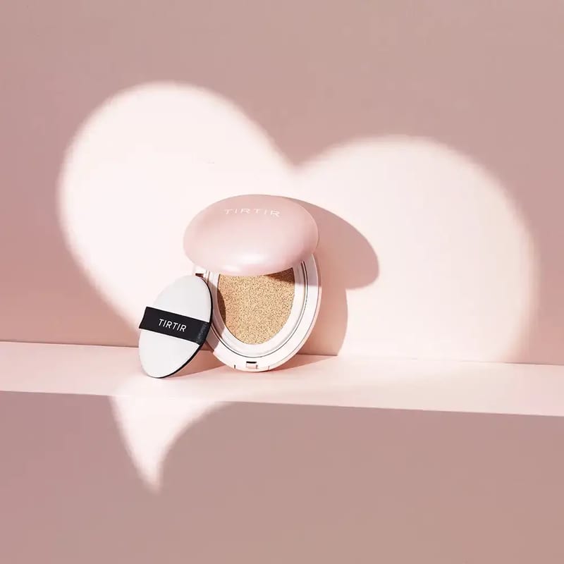 TIRTIR MASK FIT ALL COVER CUSHION 24W SOFT BEIGE professional product photo ready to upload to shopify