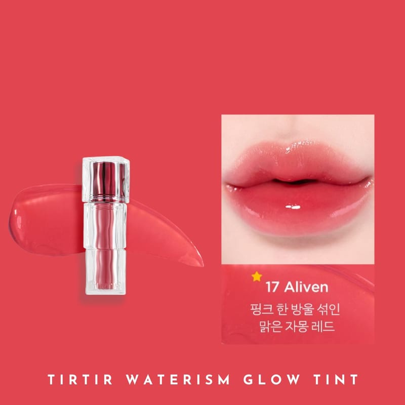 TIRTIR WATERISM GLOW TINT 17 ALIVEN 1.8g professional product photo ready to upload to shopify