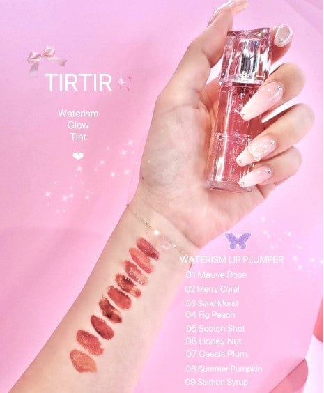 TIRTIR MINI WATERISM GLOW TINT 22 SNOWY PEACH 1.8g professional product photo ready to upload to shopify