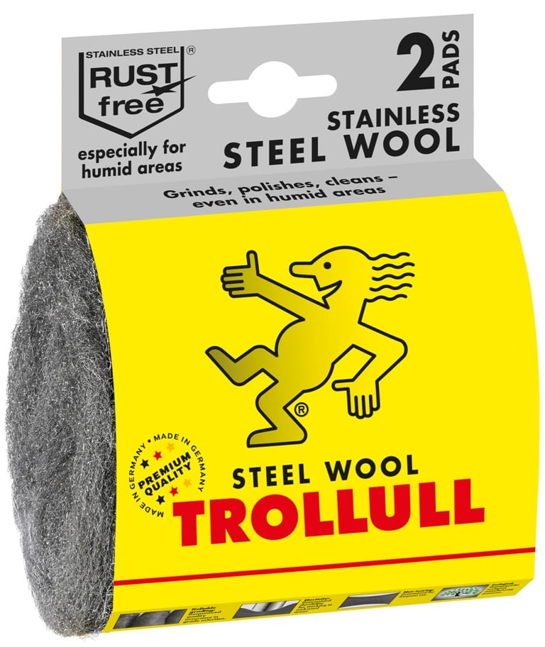 Trollull Steel Wool 0000 professional product photo ready to upload to shopify