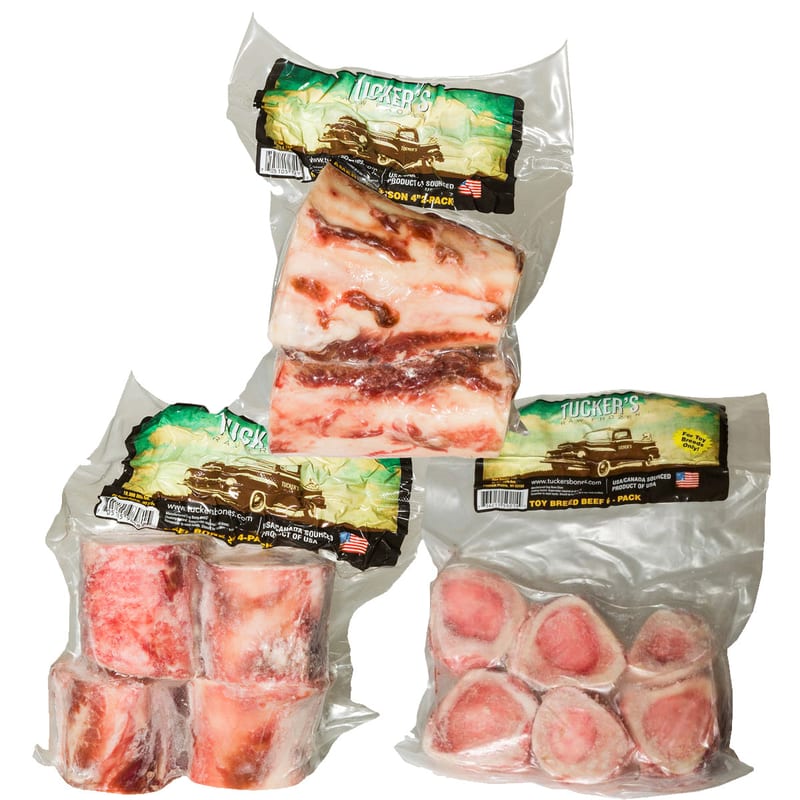 TUCKER'S Frozen Beef Bones professional product photo ready to upload to shopify