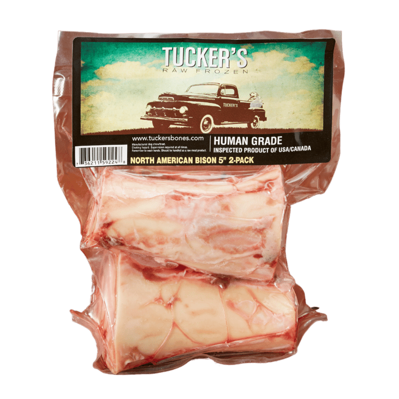 TUCKER'S Dog Frozen Bison Bones professional product photo ready to upload to shopify