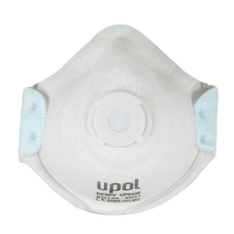 U-POL FFP2 Respirator with Va professional product photo ready to upload to shopify