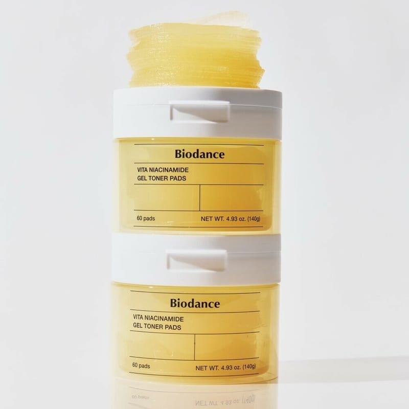 Vita Niacinamide Gel Toner Pad professional product photo ready to upload to shopify