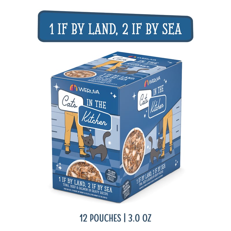 Weruva Cats In The Kitchen Land Sea 3oz professional product photo ready to upload to shopify